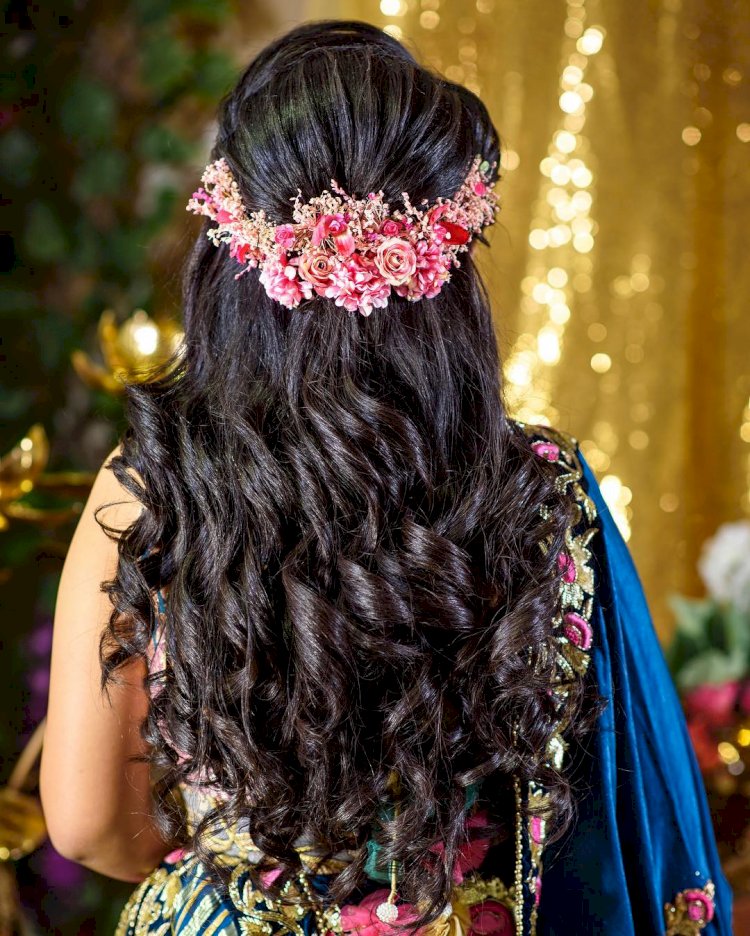 indian women's Beautiful Light Brown Hair